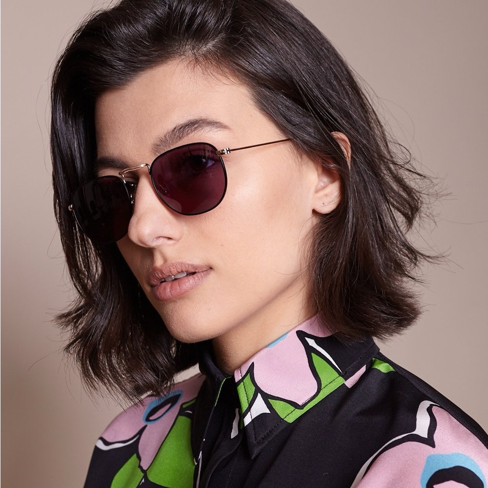 NEW Smoke X Mirrors Drivers Seat Sunglasses in Black Gold Women's One Size